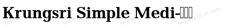 Krungsri Simple Medi字体转换